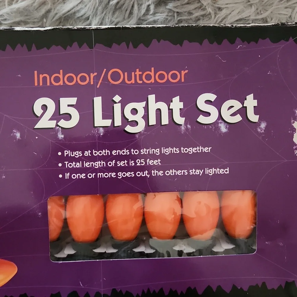 COPY - Vintage Halloween Indoor/Outdoor 25 Light Set - Orange